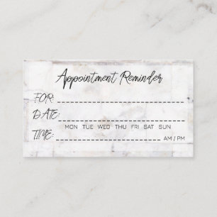 Tarjetas de recordatorio de cita Salón de belleza