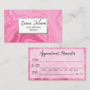 Tarjetas de recordatorio de cita Salón de belleza