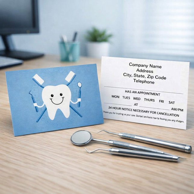 Tarjetas de Recordatorio de Citas Dentales (Subido por el creador)