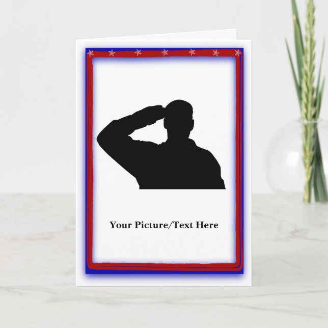 Tarjetas de recorte personalizables patrióticas (Anverso)