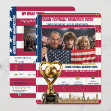 Tarjetas de Recuerdos de Fútbol Global 2026