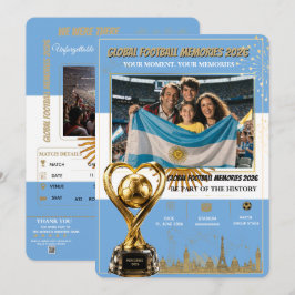 Tarjetas de Recuerdos de Fútbol Global 2026
