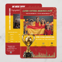 Tarjetas de Recuerdos de Fútbol Global 2026