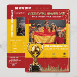 Tarjetas de Recuerdos de Fútbol Global 2026