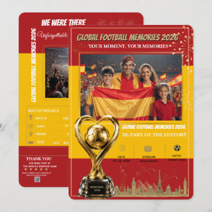 Tarjetas de Recuerdos de Fútbol Global 2026