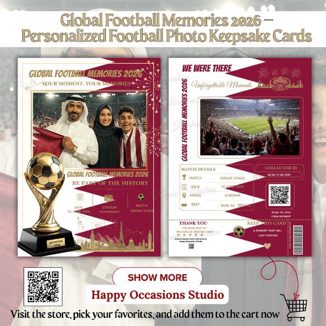 Tarjetas de Recuerdos de Fútbol Global 2026 (Subido por el creador)