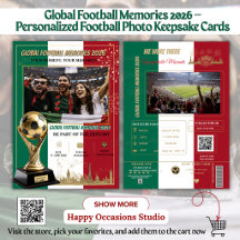 Tarjetas de Recuerdos de Fútbol Global 2026