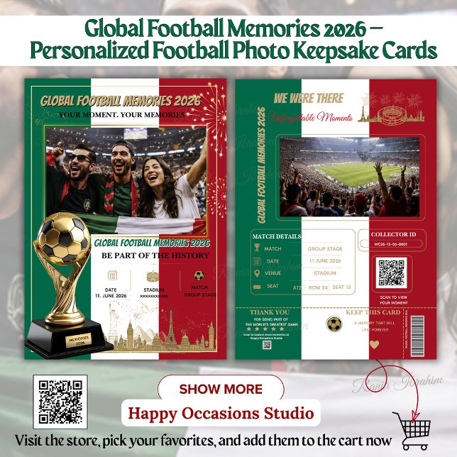 Tarjetas de Recuerdos de Fútbol Global 2026 (Subido por el creador)