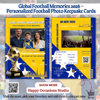 Tarjetas de Recuerdos de Fútbol Global 2026