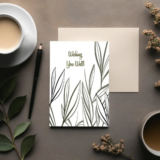 Tarjetas de recuperación minimalistas — Juncos sil