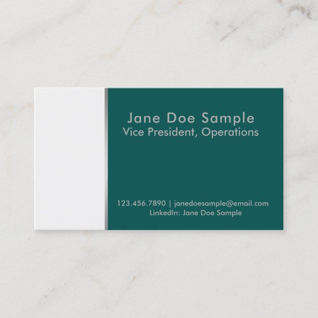 Tarjetas de red Résumé Verde y Blanco