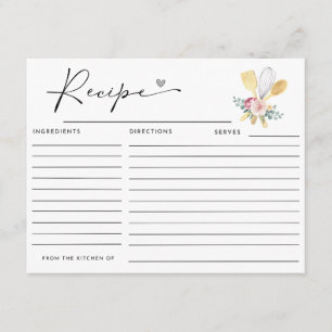 TARJETAS DE REETA PARA SER LLEVADA PRONTO