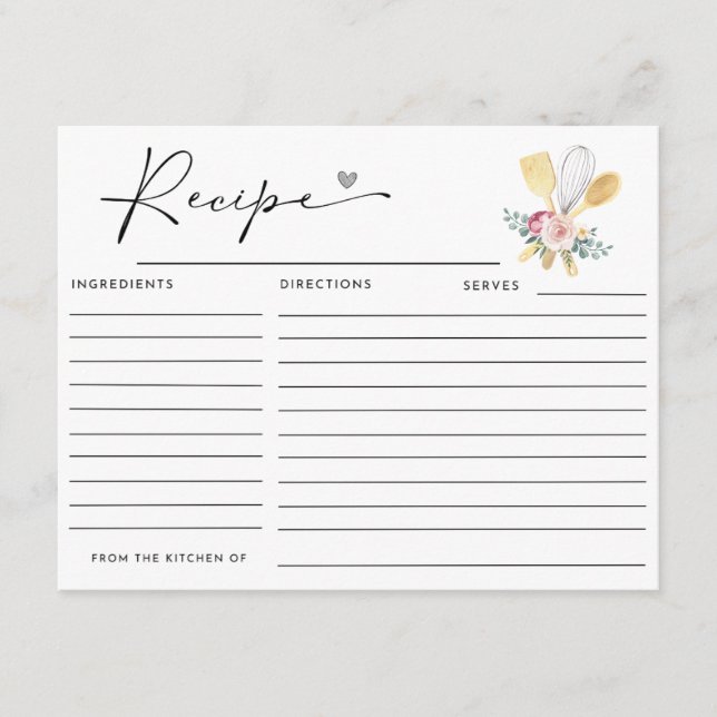 TARJETAS DE REETA PARA SER LLEVADA PRONTO (Anverso)