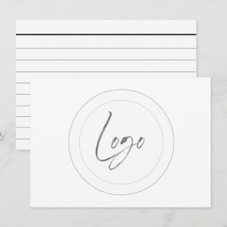 tarjetas de referencia con logotipo personalizado