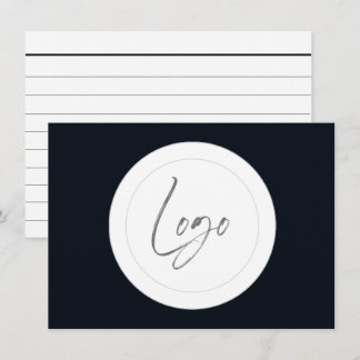 tarjetas de referencia con logotipo personalizado