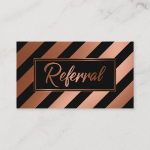 Tarjetas de Referencia con Rayas Diagonales de Cob