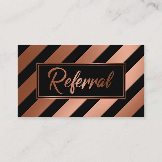 Tarjetas de Referencia con Rayas Diagonales de Cob (Anverso)