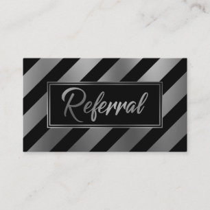 Tarjetas de Referencia con Rayas Diagonales Platea