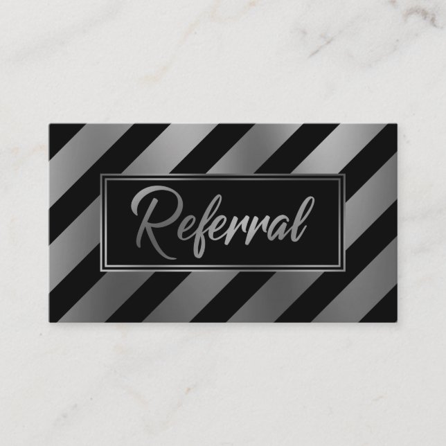 Tarjetas de Referencia con Rayas Diagonales Platea (Anverso)