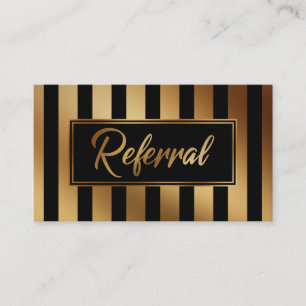 Tarjetas de Referencia de Franja Vertical Negra y