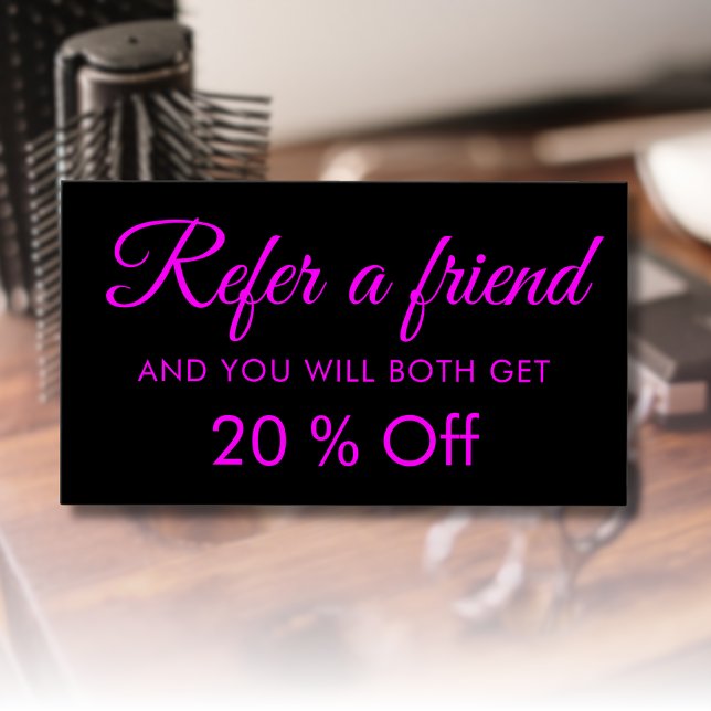 Tarjetas de referencia de magenta negro simple y e (Subido por el creador)