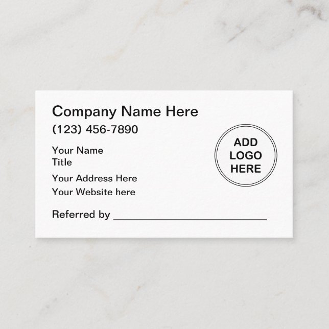 Tarjetas de referencia de plantillas de logotipos  (Anverso)