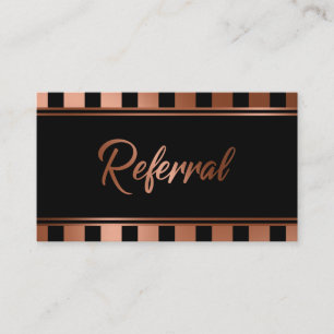 Tarjetas de Referencia de Rayas Verticales de Cobr