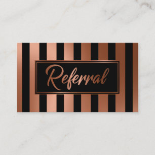 Tarjetas de Referencia de Rayas Verticales de Cobr