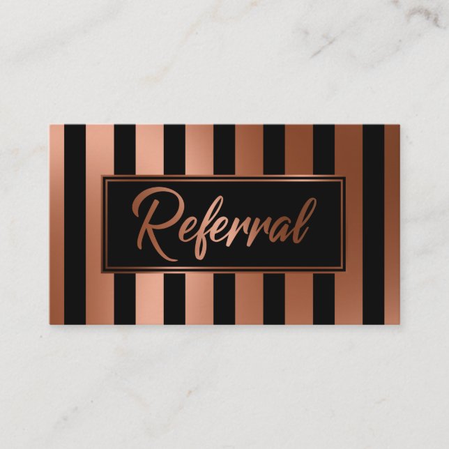 Tarjetas de Referencia de Rayas Verticales de Cobr (Anverso)