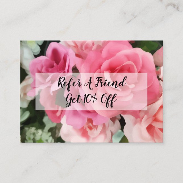 Tarjetas de referencia del cliente (Anverso)