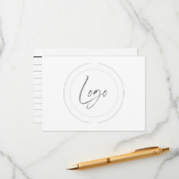 tarjetas de referencia del logotipo del personaliz
