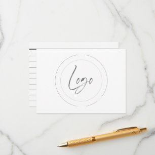 tarjetas de referencia del logotipo del personaliz