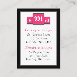 Tarjetas de referencia para huéspedes modernos Tri