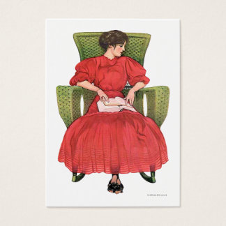 Tarjetas de regalo de la silla roja verde