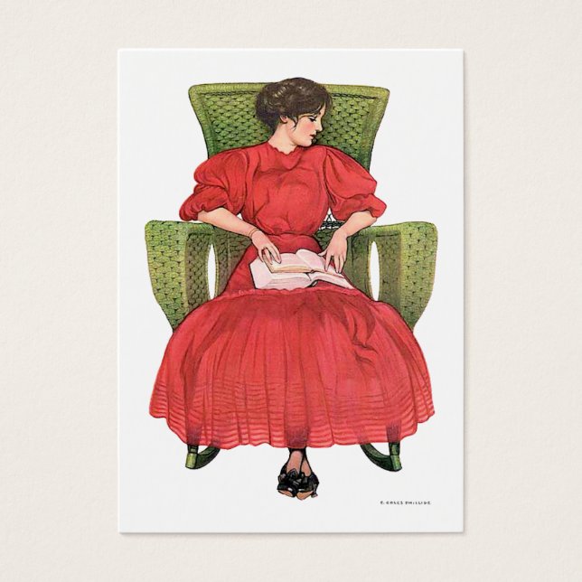 Tarjetas de regalo de la silla roja verde (Frente)