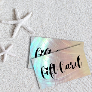 Tarjetas de regalo de la tienda de conchas marinas