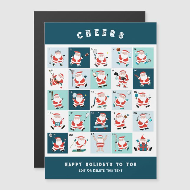 Tarjetas de regalo de Navidad para amantes del dep (Anverso/Reverso)