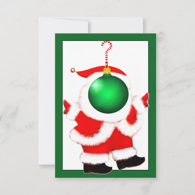 Tarjetas de regalo de Santa Secreto (Anverso)