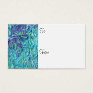 Tarjetas de regalo floridas "Dreaming in Blue"