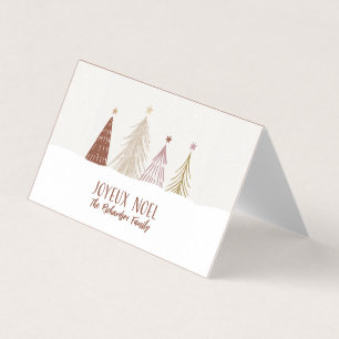 Tarjetas de regalo mini Noel de Navidad personaliz