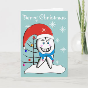 Tarjetas de regalo para Navidades dentistas con de