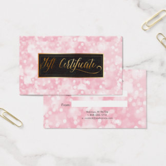Tarjetas de regalo PixDezines Elegant Bonito Pink 