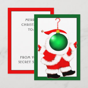 Tarjetas de regalo secreto de Santa