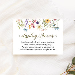 Tarjetas de regalos para baby shower Baby in Bloom