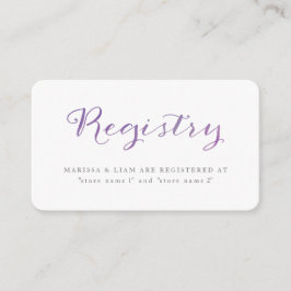 Tarjetas de registro de acuarela de amor puro / Vi