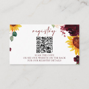 Tarjetas de Registro de Boda o Despedida de Solter