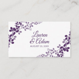 Tarjetas de Registro de Boda - Vides Moradas / Cir