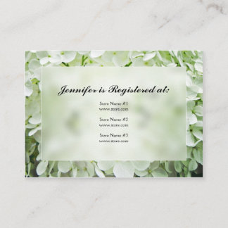 Tarjetas de registro de duchas nupciales de Hydran