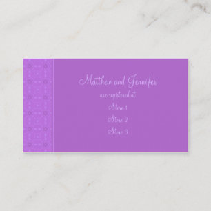 Tarjetas de registro de regalo de boda personaliza