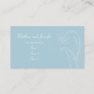 Tarjetas de registro de regalo de boda personaliza